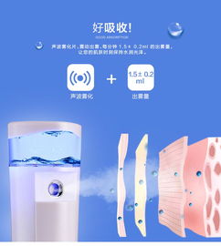 雷瓦 RF-1501納米噴霧補水儀 便攜冷噴新體驗